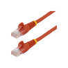 StarTech.com - Cable de Red de 0,5m Rojo Cat5e Ethernet RJ45 sin Engan