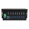 StarTech.com Hub Ladrón USB 3.0 de 7 Puertos Industrial con Fuente de