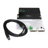 StarTech.com Hub Ladrón USB 3.0 de 7 Puertos Industrial con Fuente de