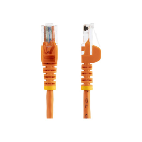Cable 2M Naranja Red 100MBPS CAT5E Ethernet RJ45 Snagless | APLIUM