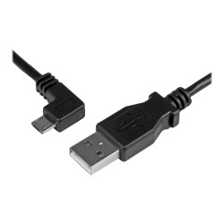 StarTech Cable de 2m Micro USB con conector acodado a la izquierda - C