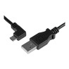 StarTech Cable de 2m Micro USB con conector acodado a la izquierda - C