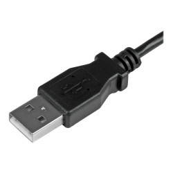 StarTech Cable de 2m Micro USB con conector acodado a la izquierda - C