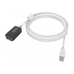Cable de extensión USB 2.0 de 5 m - conectores dorados - núcleos de fe