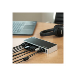 StarTech.com Docking Station USB 3.0 para Dos Monitores HDMI y VGA o D