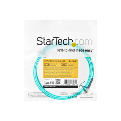 StarTech.com Cable de 3m de Fibra Óptica Dúplex Multimodo OM4 LC a LC