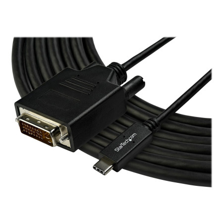 StarTech.com Cable Adaptador de 3m USB-C a DVI 1920 x 1200 - Negro - C
