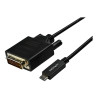 StarTech.com Cable Adaptador de 3m USB-C a DVI 1920 x 1200 - Negro - C