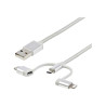 Cable 1M USB A Usbc Micro Lightning Cargador | APLIUM