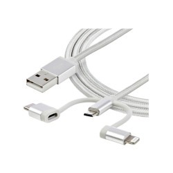 Cable 1M USB A Usbc Micro Lightning Cargador | APLIUM