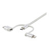 Cable 1M USB A Usbc Micro Lightning Cargador | APLIUM