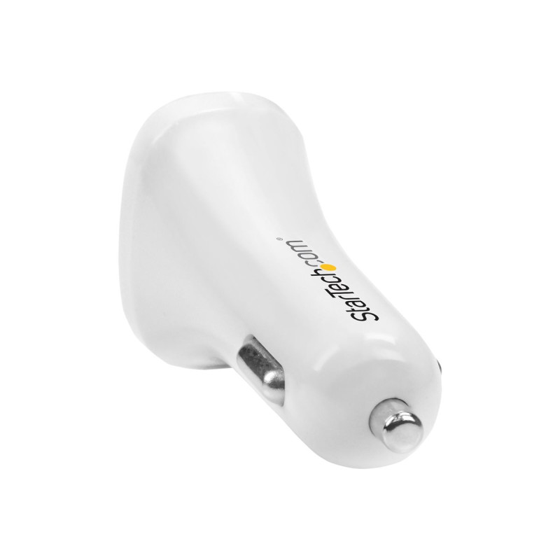 Startech Cargador de Coche USB de Dos Puertos - 24W / 4,8A - Para Carg