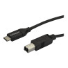 StarTech 2m 6ft USB C to USB B Cable - USB 2.0 - USB Type C Printer Ca