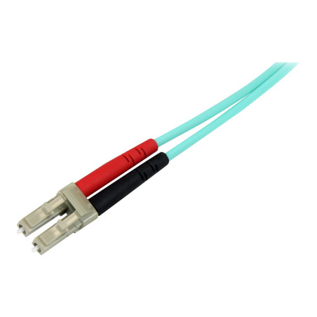 StarTech.com Cable 1m de Fibra Dúplex Multimodo Aguamarina OM4 50/125