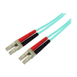 StarTech.com Cable 1m de Fibra Dúplex Multimodo Aguamarina OM4 50/125