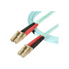 StarTech.com Cable 1m de Fibra Dúplex Multimodo Aguamarina OM4 50/125