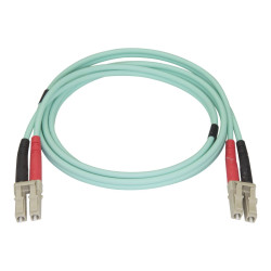 StarTech.com Cable 1m de Fibra Dúplex Multimodo Aguamarina OM4 50/125