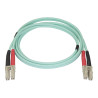 StarTech.com Cable 1m de Fibra Dúplex Multimodo Aguamarina OM4 50/125