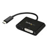 USB-C to DVI Adapter with USB PD Black | APLIUM