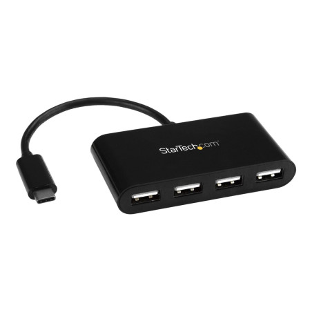 StarTech.com Hub Concentrador USB-C a USB A de 4 Puertos - Ladrón Adap
