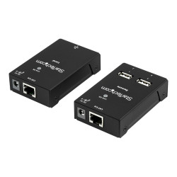 StarTech.com Extensor Alargador USB 2.0 de 4 puertos por cable Cat5 o