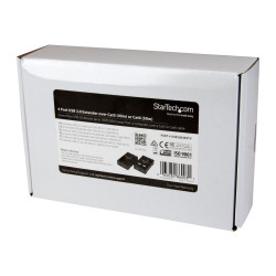 StarTech.com Extensor Alargador USB 2.0 de 4 puertos por cable Cat5 o