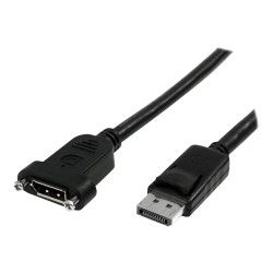 StarTech.com 3 ft / 91 cm 20 pin DP DisplayPort Extension Panel Mount