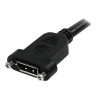 StarTech.com 3 ft / 91 cm 20 pin DP DisplayPort Extension Panel Mount