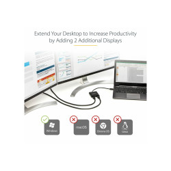 StarTech.com Adaptador Grafico USB 3.0 Externo a 2x HDMI - Cable adapt