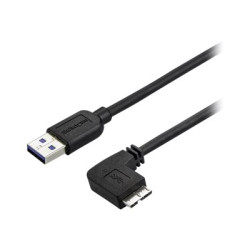 Cable Delgado 2M Micro USB 3.0 Acodado A La Derecha A USB A | APLIUM