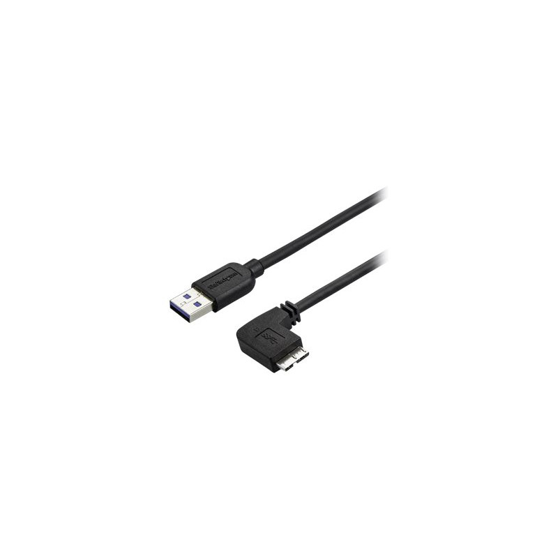 Cable Delgado 2M Micro USB 3.0 Acodado A La Derecha A USB A | APLIUM