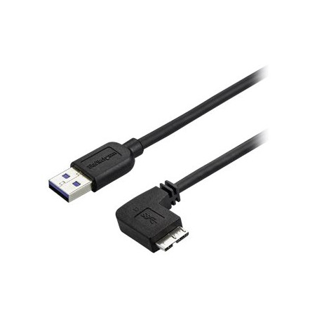 Cable Delgado 2M Micro USB 3.0 Acodado A La Derecha A USB A | APLIUM