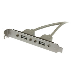 StarTech.com Adaptador de Placa USB A Hembra de 2 puertos - Panel USB