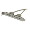 StarTech.com Adaptador de Placa USB A Hembra de 2 puertos - Panel USB