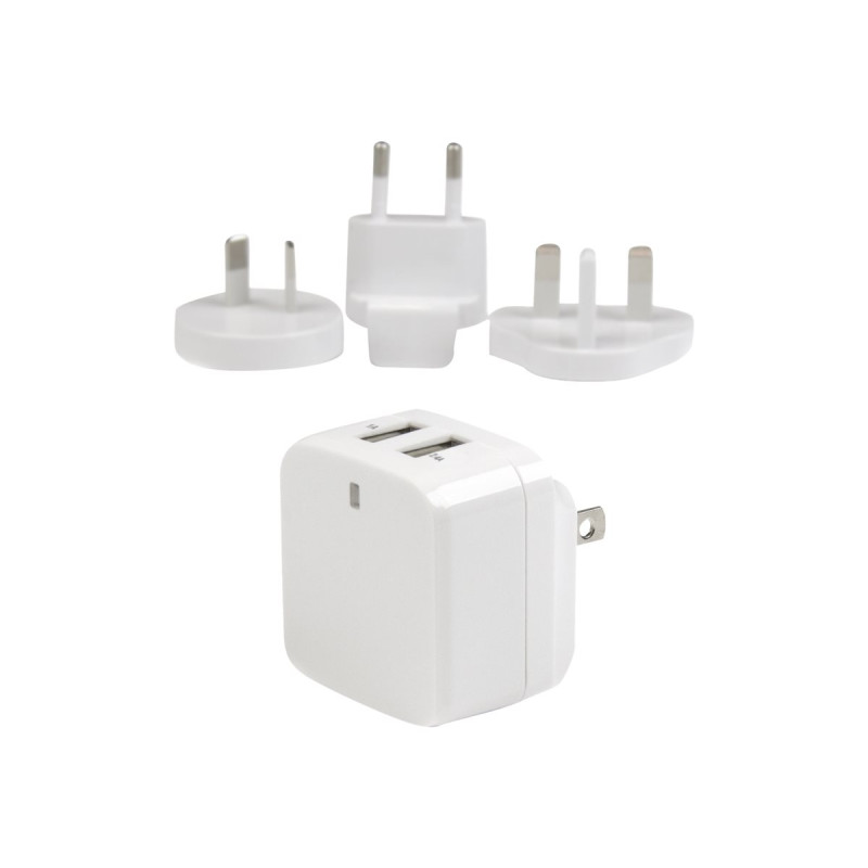 StarTech.com Cargador de Pared USB de 2 Puertos para Tablets Smartphon
