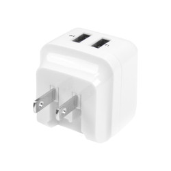 Cargador De Pared USB 2 Puertos Blanco Viajes 110V 220V | APLIUM