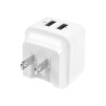 Cargador De Pared USB 2 Puertos Blanco Viajes 110V 220V | APLIUM