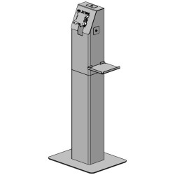 Kiosk with sidemounted