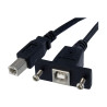 Cable 0.3M Extensor USB B Montaje En Panel Hembra A Macho | APLIUM