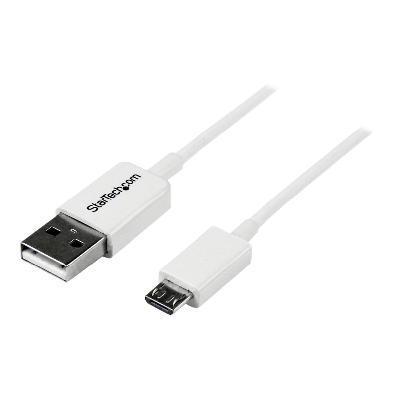 Cable 50CM Micro USB B A USB A Adaptador Blanco Telefono | APLIUM