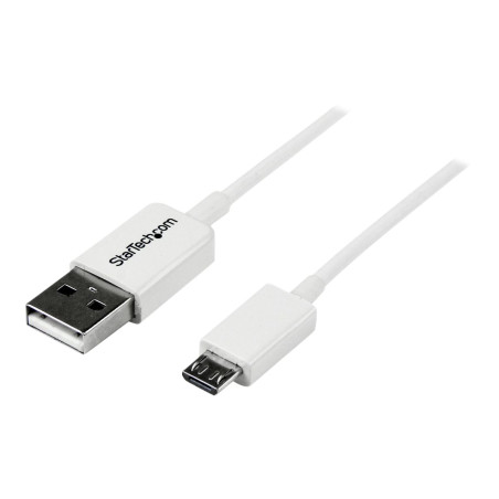 Cable 50CM Micro USB B A USB A Adaptador Blanco Telefono | APLIUM