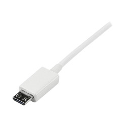 Cable 50CM Micro USB B A USB A Adaptador Blanco Telefono | APLIUM