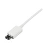 Cable 50CM Micro USB B A USB A Adaptador Blanco Telefono | APLIUM