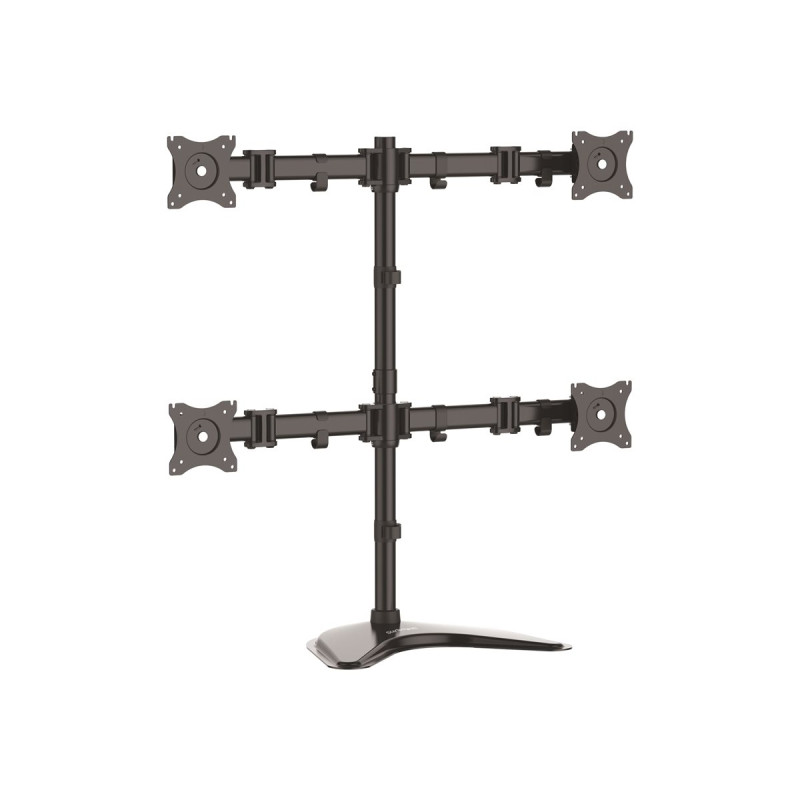 Base De Soporte Ajustable Vesa Para 4 Monitores De Hasta 27 | APLIUM