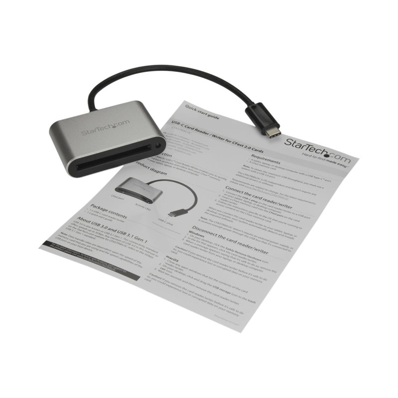 StarTech.com Lector Grabador USB 3.0 USB-C Tipo C de Tarjetas de Memor