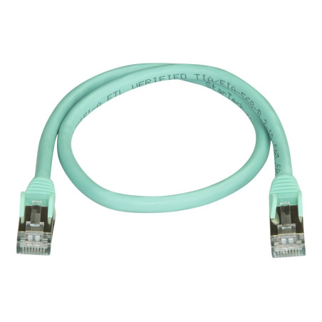 StarTech.com 50cm CAT6A Ethernet Cable, 10 Gigabit Shielded Snagless R