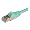 StarTech.com 50cm CAT6A Ethernet Cable, 10 Gigabit Shielded Snagless R