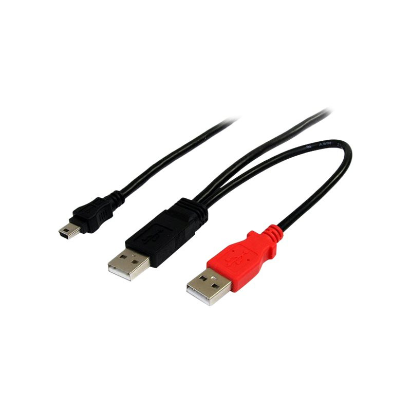 StarTech.com Cable de 1,8m USB 2.0 en Y para Discos Duros Externos - C