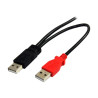StarTech.com Cable de 1,8m USB 2.0 en Y para Discos Duros Externos - C
