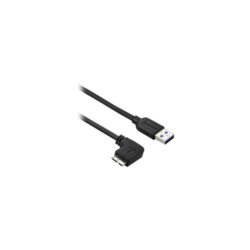Cable Delgado 2M Micro USB 3.0 Acodado A La Izquierda A USB | APLIUM